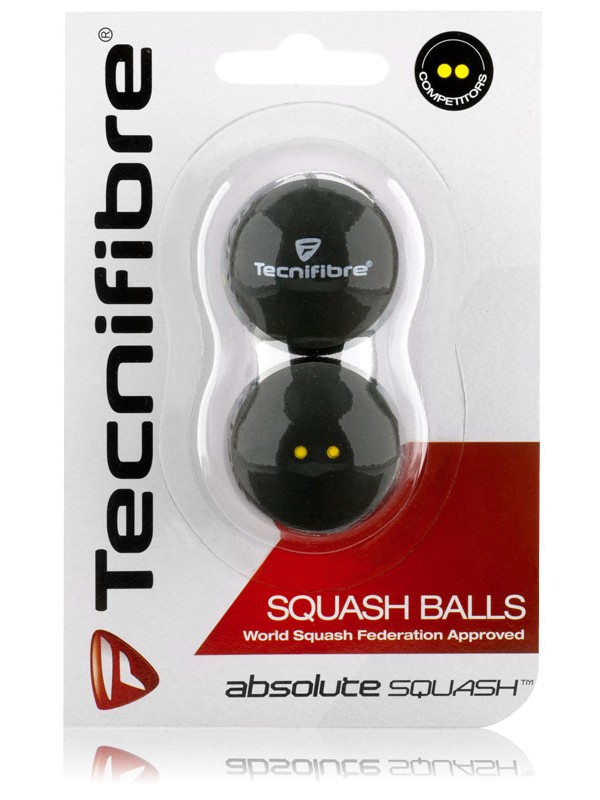 Absolute Squash žogice Tecnifibre 2 pack - tekmovalne