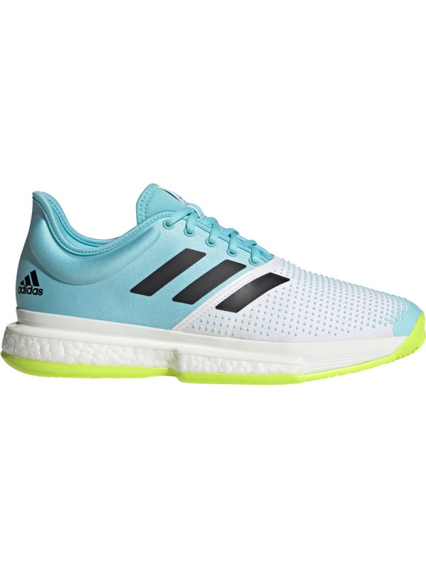 Tenis copati Adidas Solecourt Primeblue White