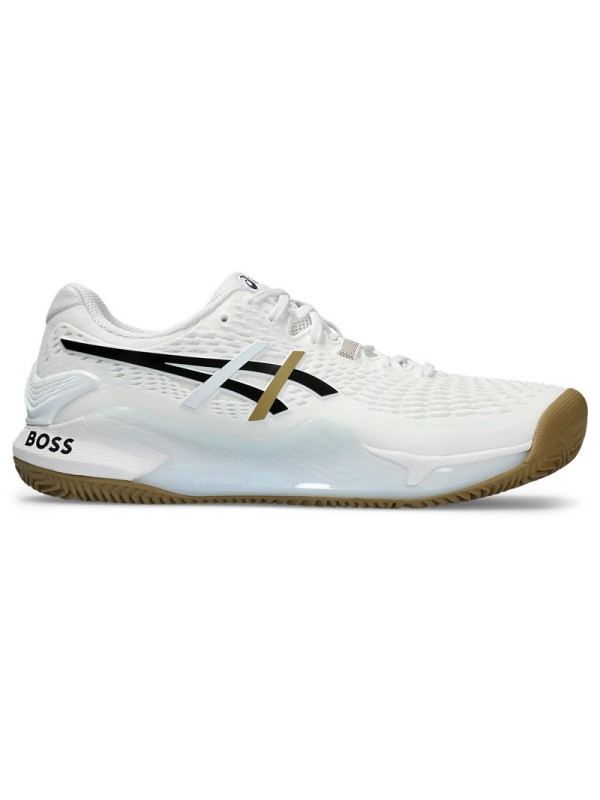 Tenis copati ASICS Gel Resolution 9 BOSS white - CLAY 