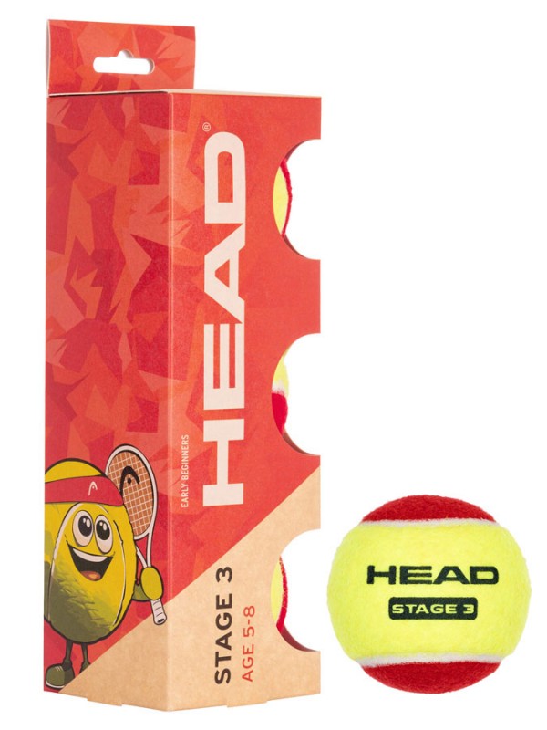 Tenis Žogice HEAD Stage 3- rdeča - 48 žog
