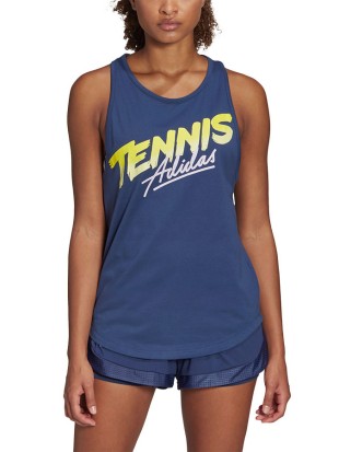 Adidas majica Script Tank Indigo