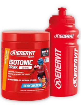 ENERVIT Sport ISOTONIC DRINK Pomaranča, 420 g + BIDON