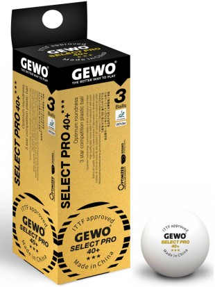 Plastične žogice GEWO Select Pro 40+ *** - 3pack (9 žogic)