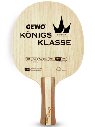 Kompletni lopar GEWO: Königsklasse FÜNF OFF in Codexx EL Pro 52