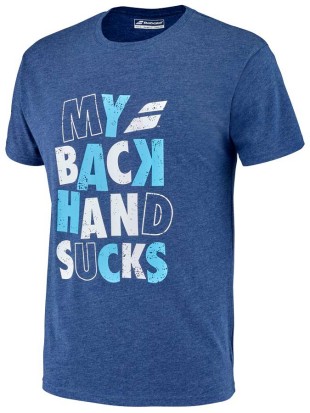 Moška majica Babolat exercise message tee blue