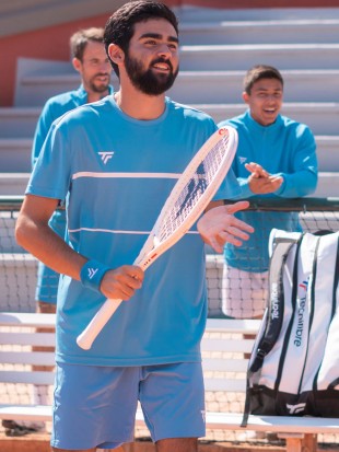 Tecnifibre majica Team Tech tee Azur