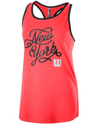 Majica Wilson NYC Caligra tech tank coral