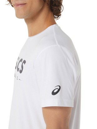 Asics moška majica Court Graphic tee white