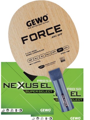 Kompletni lopar GEWO: Force ARC OFF + Nexxus El Pro Super Select