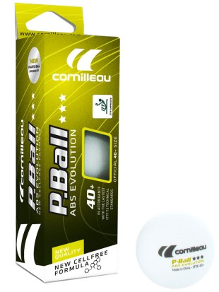 Žogice za namizni tenis Cornilleau P-Ball *** ABS Evolution ITTF - 3pack (9 žogic)