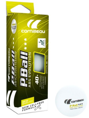 Plastične Žogice Cornilleau P-Ball *** ABS Evolution ITTF - 3pack (9 žogic)