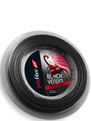Tenis struna Polyfibre  Black Venom Rough - kolut