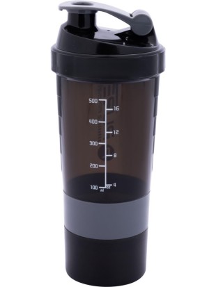 Shaker Pure2Improve 500ml Črno/Siv