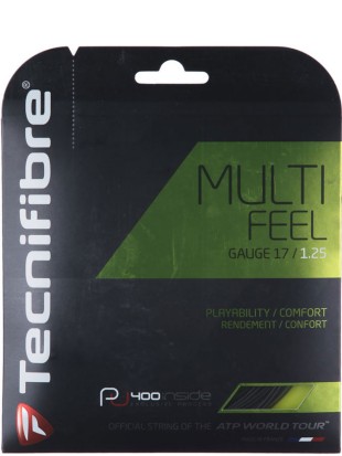 Tenis struna Tecnifibre Multi Feel - Črna