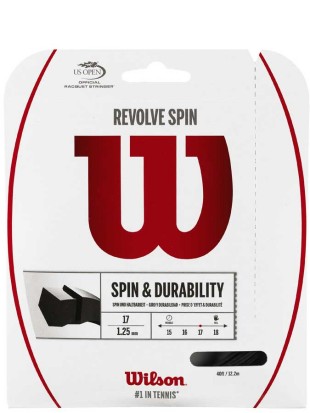 Tenis struna Wilson Revolve Spin set črn