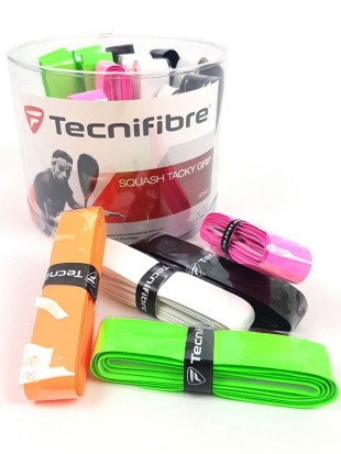 Tecnifibre squash Tacky grip - PVC box 24 gripov