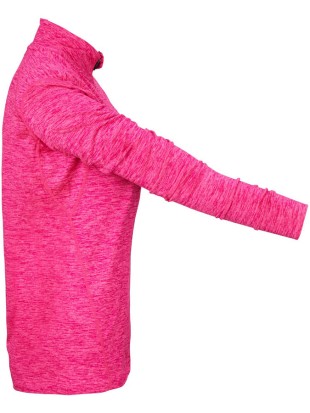 Ženska majica z dolgimi rokavi Victor pink melange 5929