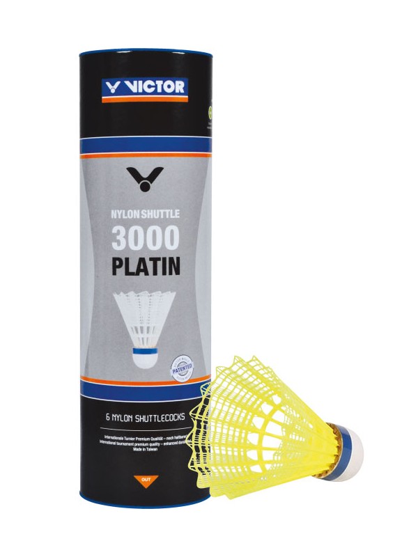 Badminton žogice Victor V-Nylon Shuttle 3000 platin