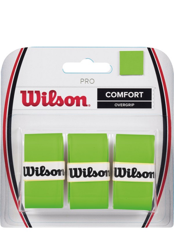 Wilson Grip Pro Overgrip 3 pack - Zeleni