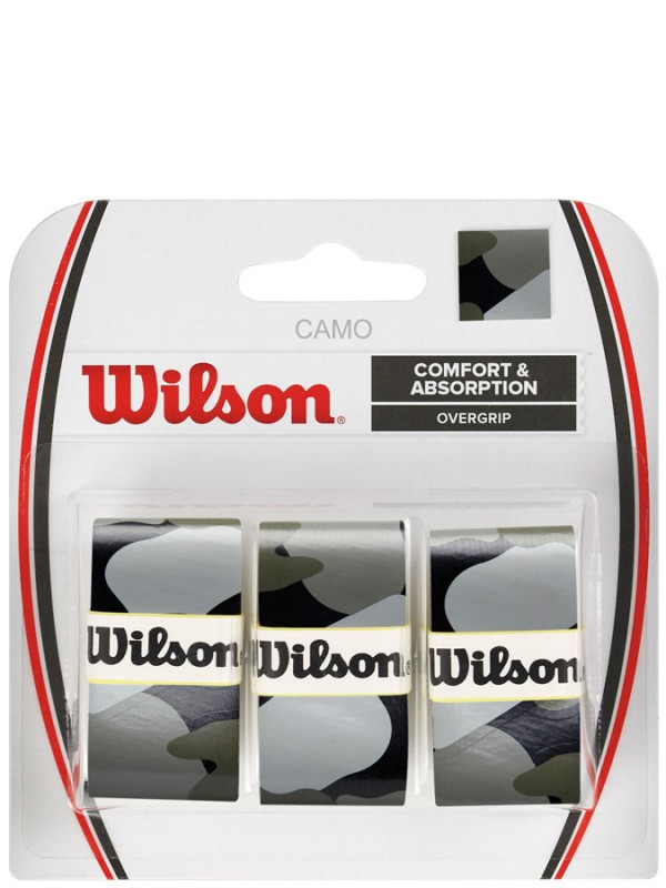 Wilson Grip Camo Overgrip 3 pack črn