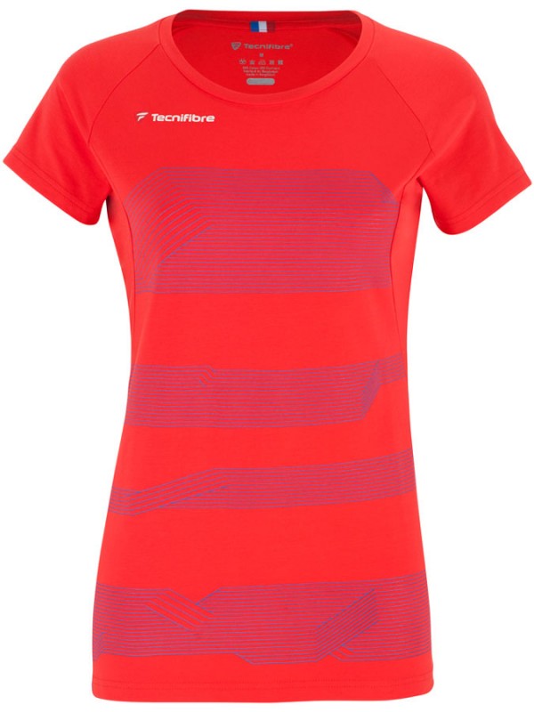 Tecnifibre ženska majica F1 Stretch Rdeča