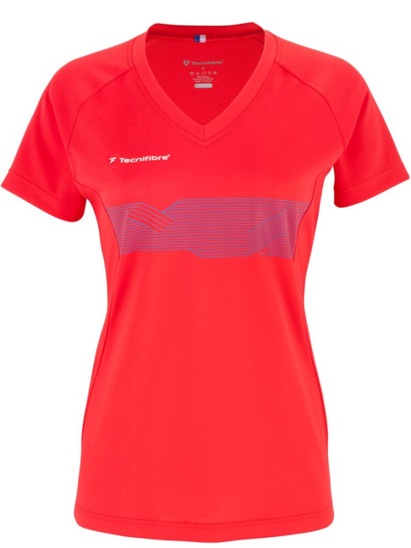 Tecnifibre ženska majica F2 Airmesh rdeča