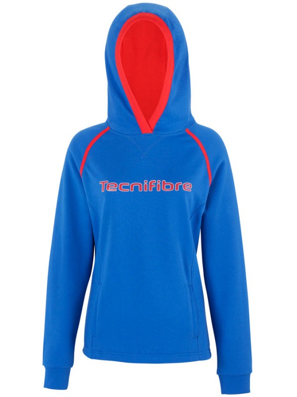 Tecnifibre ženski kapucar TF Fleece Hoodie moder