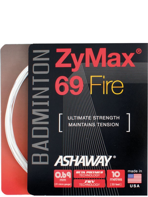 Badminton struna Ashaway Zymax 69 Fire - set