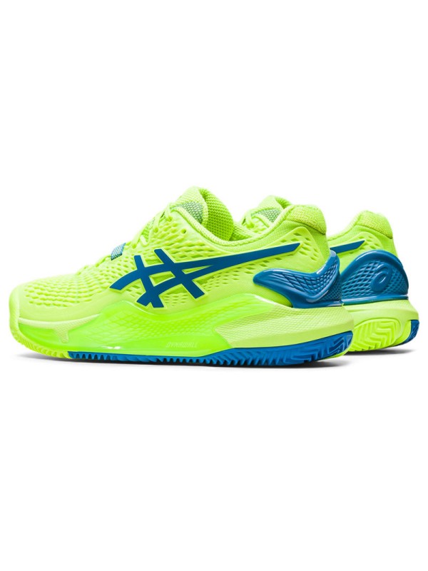 Ženski tenis copati ASICS Gel Resolution 9 Hazard Green - CLAY