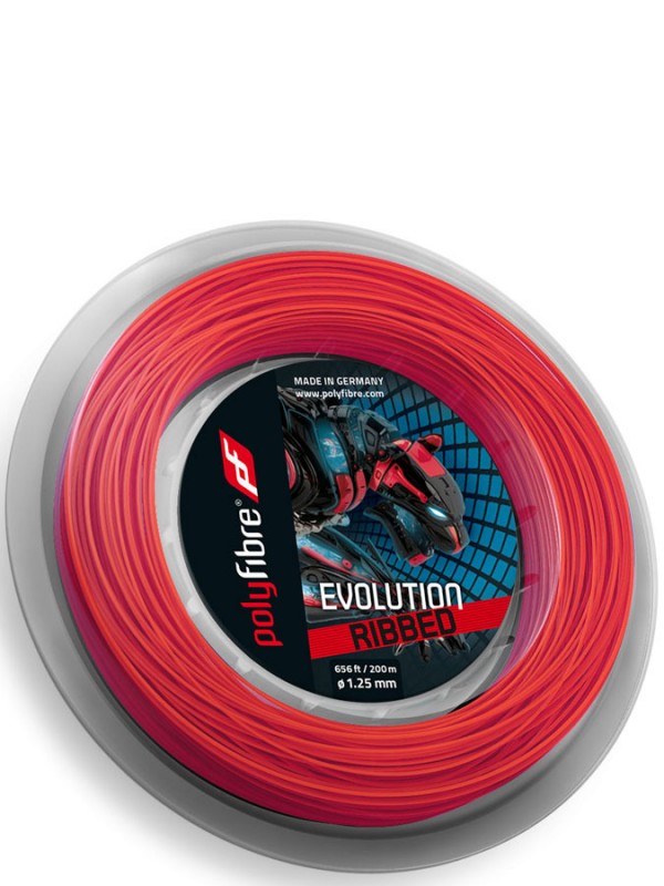 Tenis struna Polyfibre Evolution Ribbed - kolut 200m