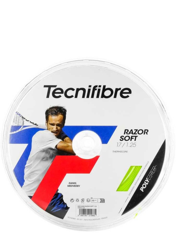 Tenis struna Tecnifibre Razor Soft Lime - kolut 200m